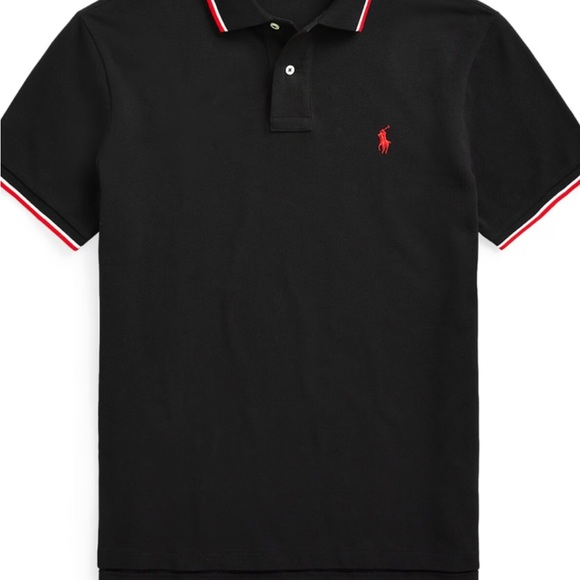 Polo Ralph Lauren Slim Fit Polo T Shirt - Black - Picture 9 of 12